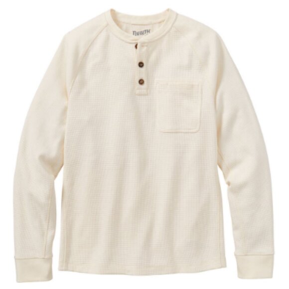 Chemise Homme Duluth Trading Burly Thermal Henley - Taille XL - Ivoire